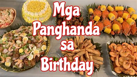 Ano ang handa mo sa birthday m in English with examples.